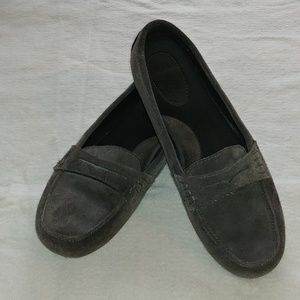 Suede Leather Gray Loafers - Merona